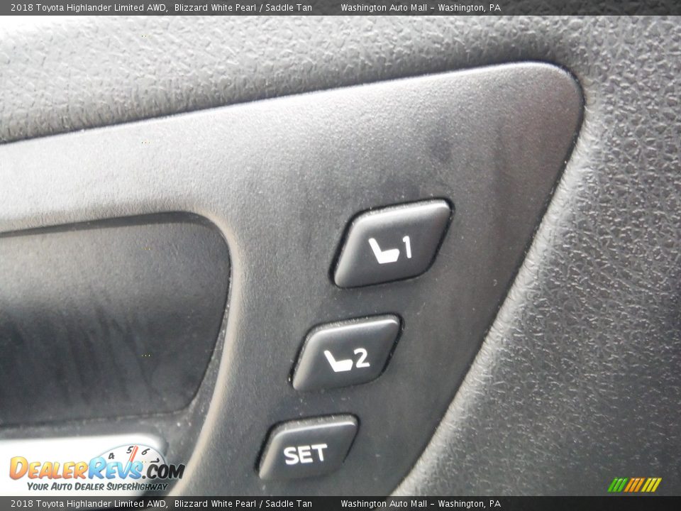 2018 Toyota Highlander Limited AWD Blizzard White Pearl / Saddle Tan Photo #10