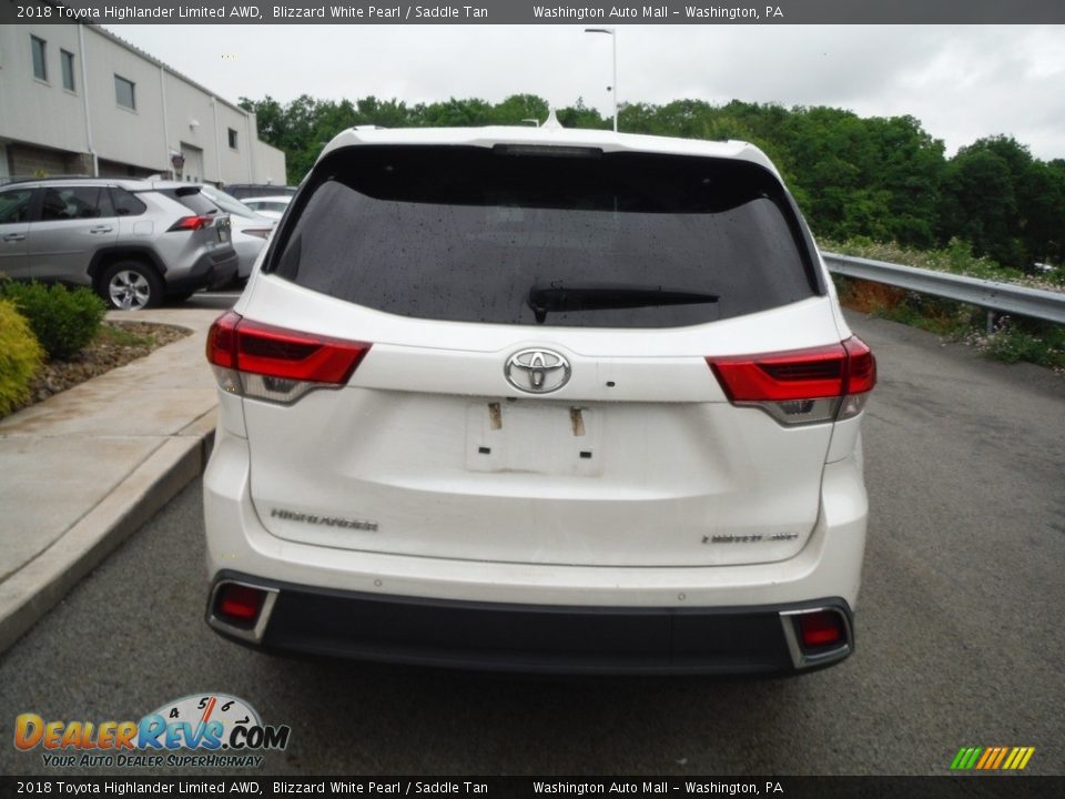 2018 Toyota Highlander Limited AWD Blizzard White Pearl / Saddle Tan Photo #15