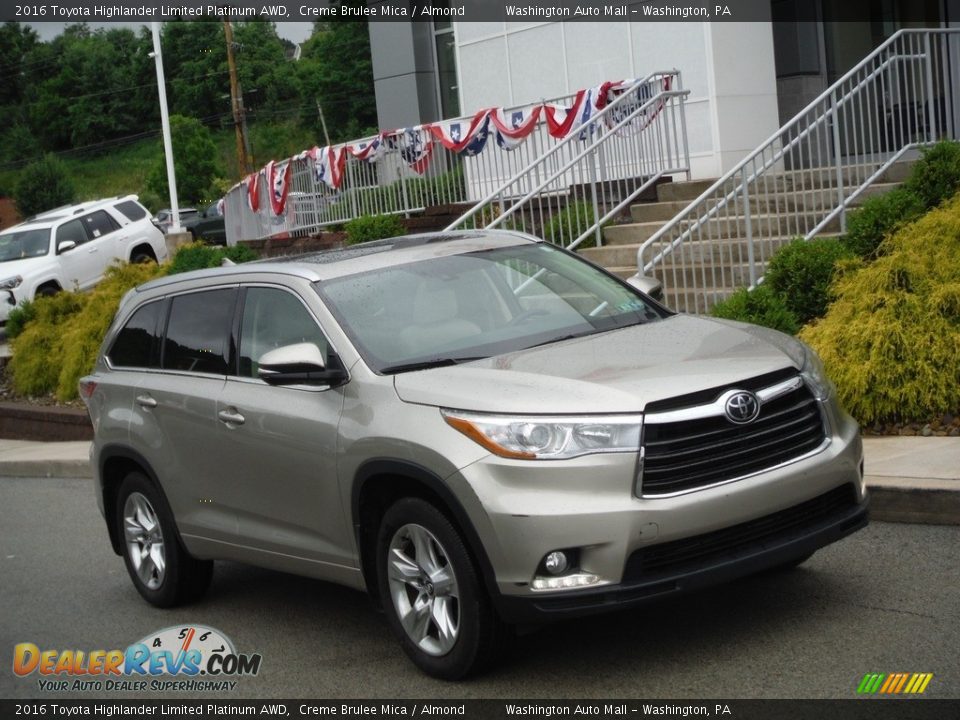 2016 Toyota Highlander Limited Platinum AWD Creme Brulee Mica / Almond Photo #1