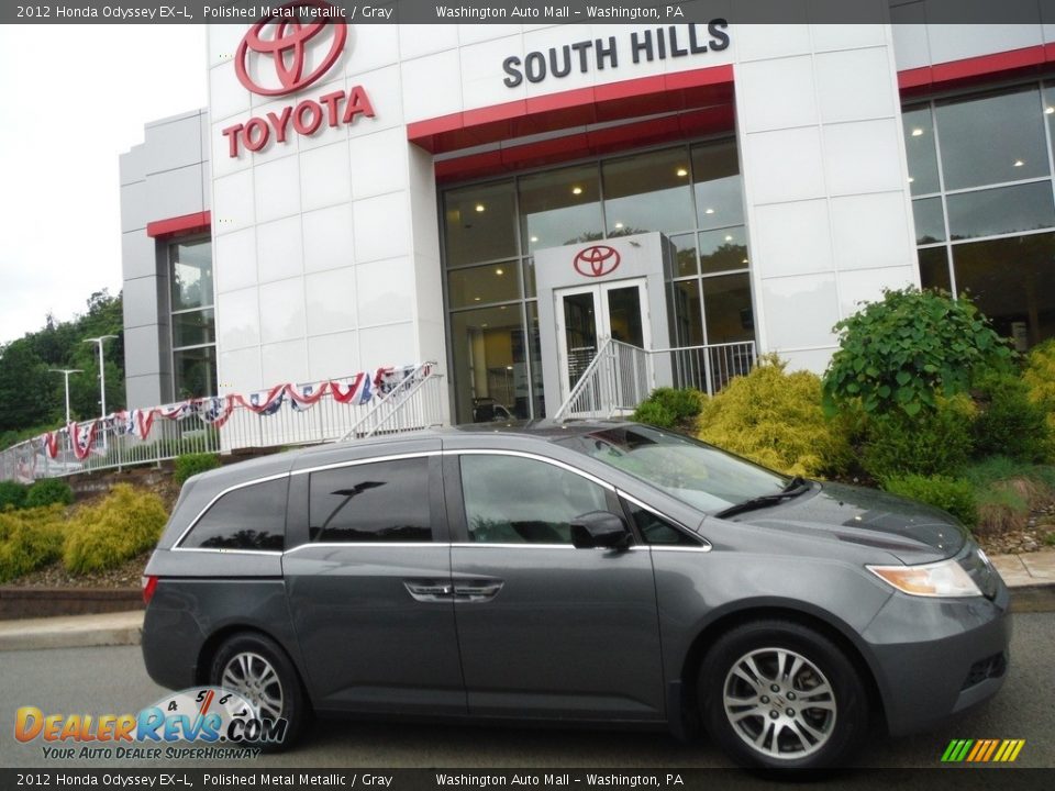 2012 Honda Odyssey EX-L Polished Metal Metallic / Gray Photo #2