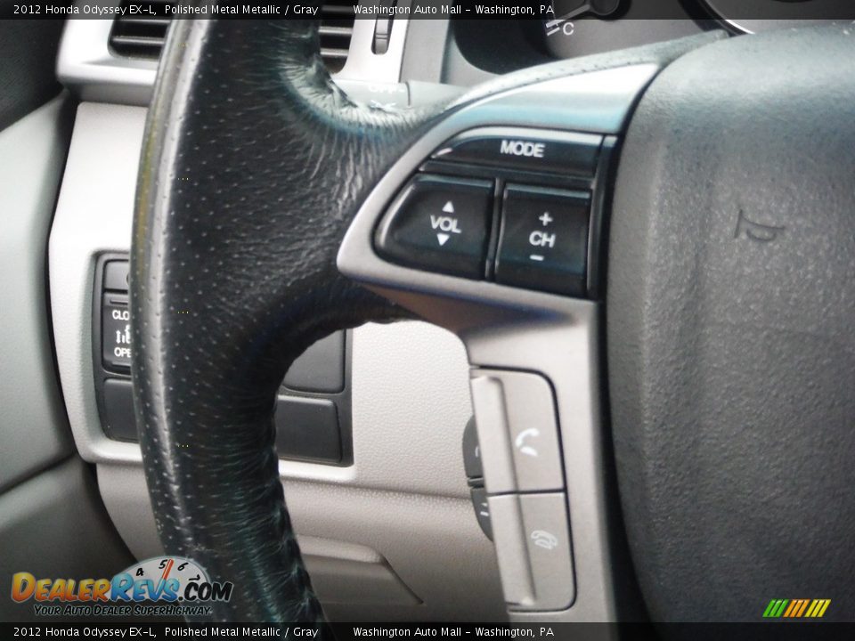 2012 Honda Odyssey EX-L Polished Metal Metallic / Gray Photo #9