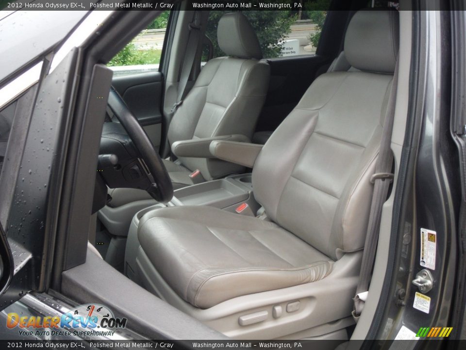 2012 Honda Odyssey EX-L Polished Metal Metallic / Gray Photo #22