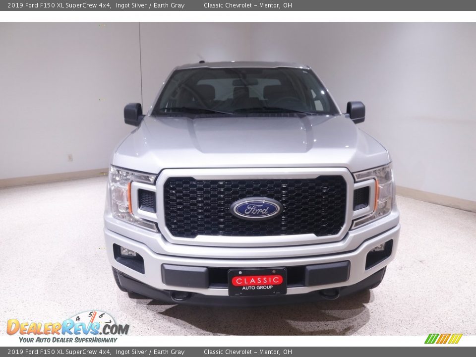 2019 Ford F150 XL SuperCrew 4x4 Ingot Silver / Earth Gray Photo #2