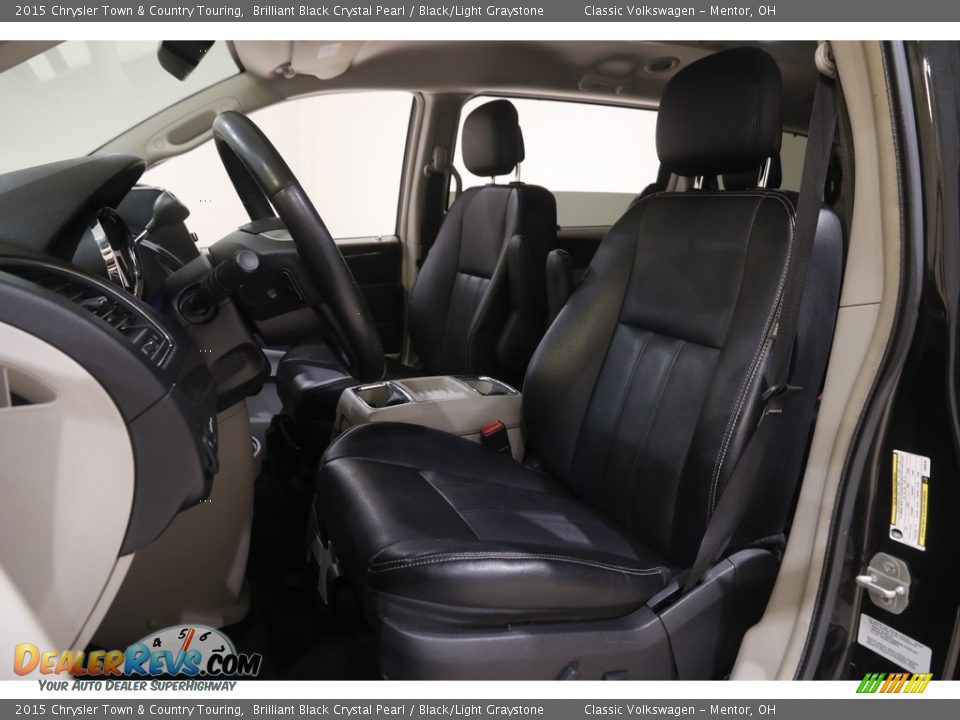 2015 Chrysler Town & Country Touring Brilliant Black Crystal Pearl / Black/Light Graystone Photo #5