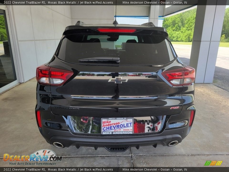 2022 Chevrolet TrailBlazer RS Mosaic Black Metallic / Jet Black w/Red Accents Photo #5