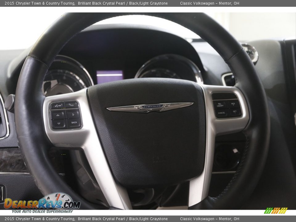 2015 Chrysler Town & Country Touring Brilliant Black Crystal Pearl / Black/Light Graystone Photo #7