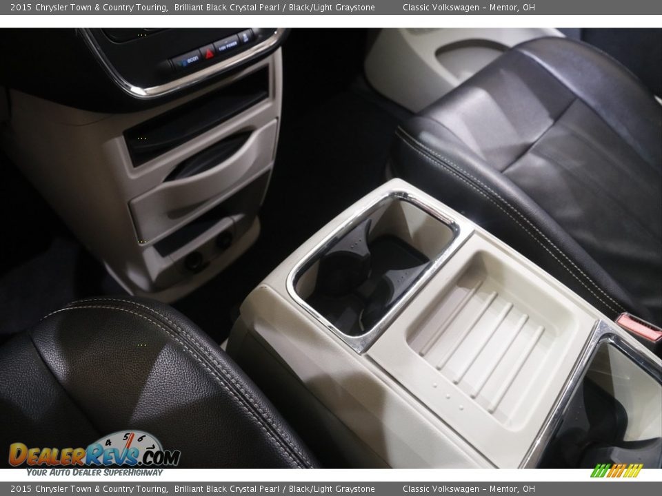2015 Chrysler Town & Country Touring Brilliant Black Crystal Pearl / Black/Light Graystone Photo #13