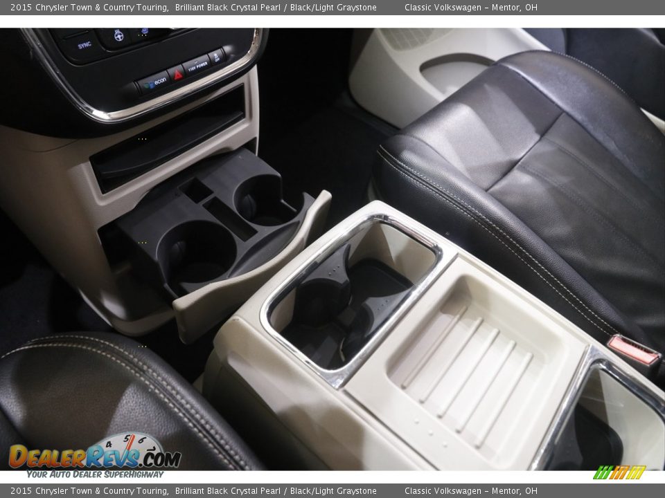 2015 Chrysler Town & Country Touring Brilliant Black Crystal Pearl / Black/Light Graystone Photo #14