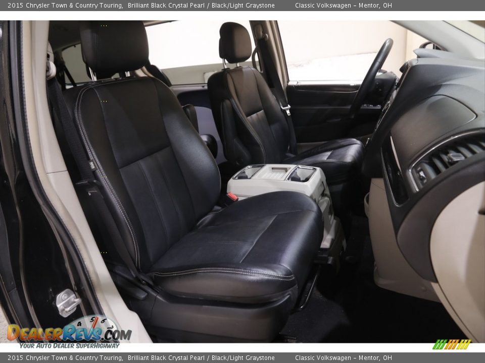 2015 Chrysler Town & Country Touring Brilliant Black Crystal Pearl / Black/Light Graystone Photo #15