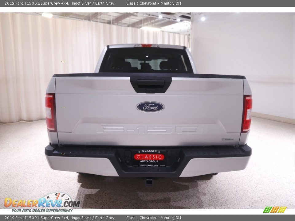 2019 Ford F150 XL SuperCrew 4x4 Ingot Silver / Earth Gray Photo #17