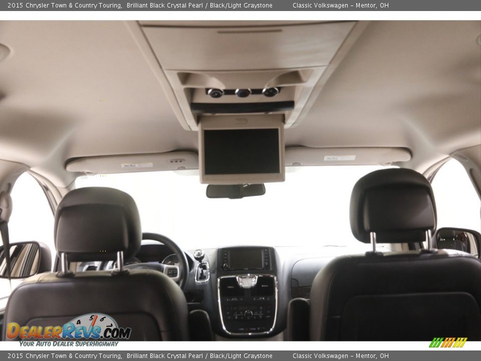 2015 Chrysler Town & Country Touring Brilliant Black Crystal Pearl / Black/Light Graystone Photo #19