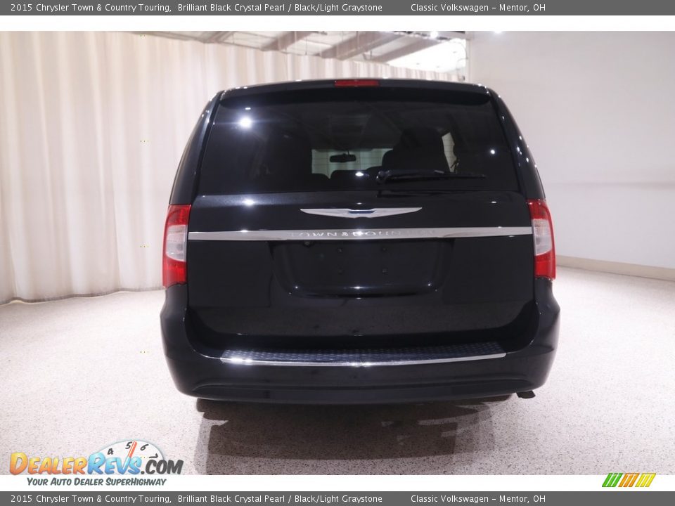 2015 Chrysler Town & Country Touring Brilliant Black Crystal Pearl / Black/Light Graystone Photo #20