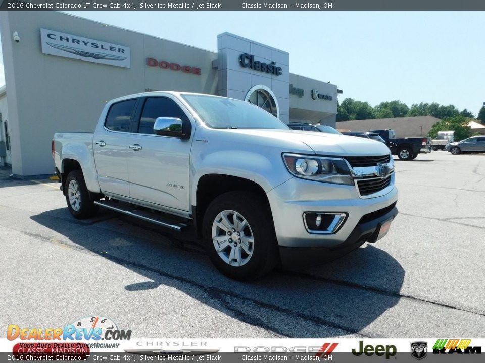 2016 Chevrolet Colorado LT Crew Cab 4x4 Silver Ice Metallic / Jet Black Photo #1