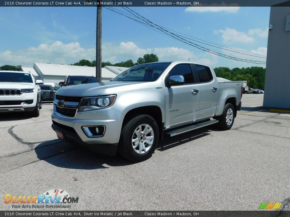 2016 Chevrolet Colorado LT Crew Cab 4x4 Silver Ice Metallic / Jet Black Photo #3