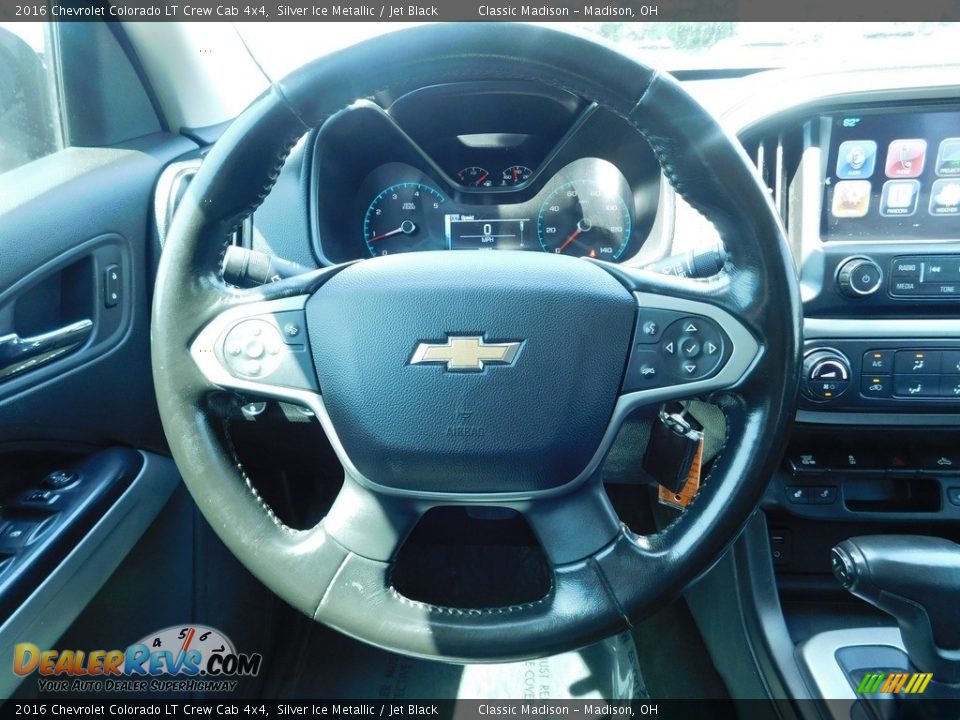 2016 Chevrolet Colorado LT Crew Cab 4x4 Silver Ice Metallic / Jet Black Photo #10