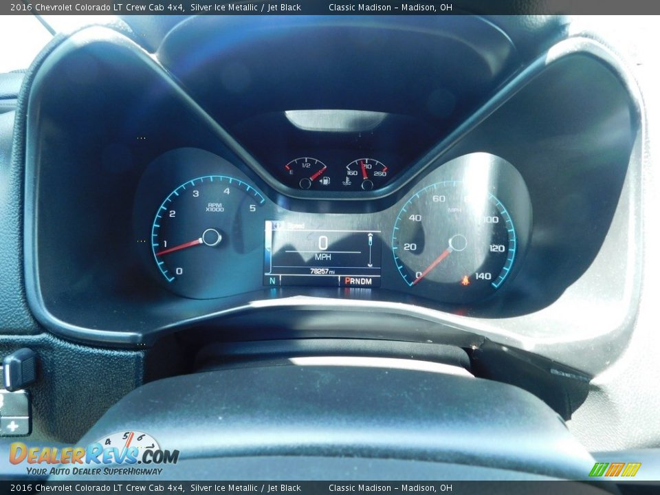 2016 Chevrolet Colorado LT Crew Cab 4x4 Silver Ice Metallic / Jet Black Photo #11