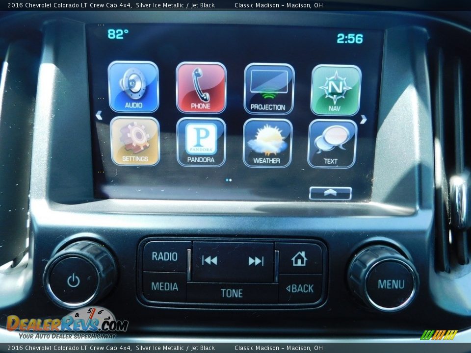 2016 Chevrolet Colorado LT Crew Cab 4x4 Silver Ice Metallic / Jet Black Photo #12