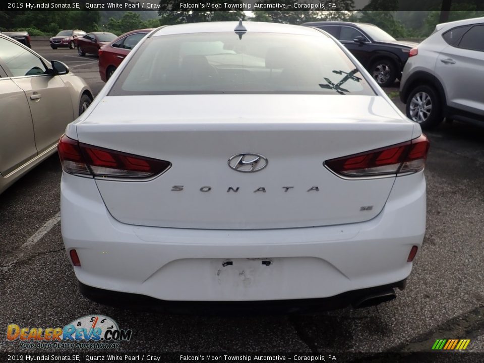 2019 Hyundai Sonata SE Quartz White Pearl / Gray Photo #3