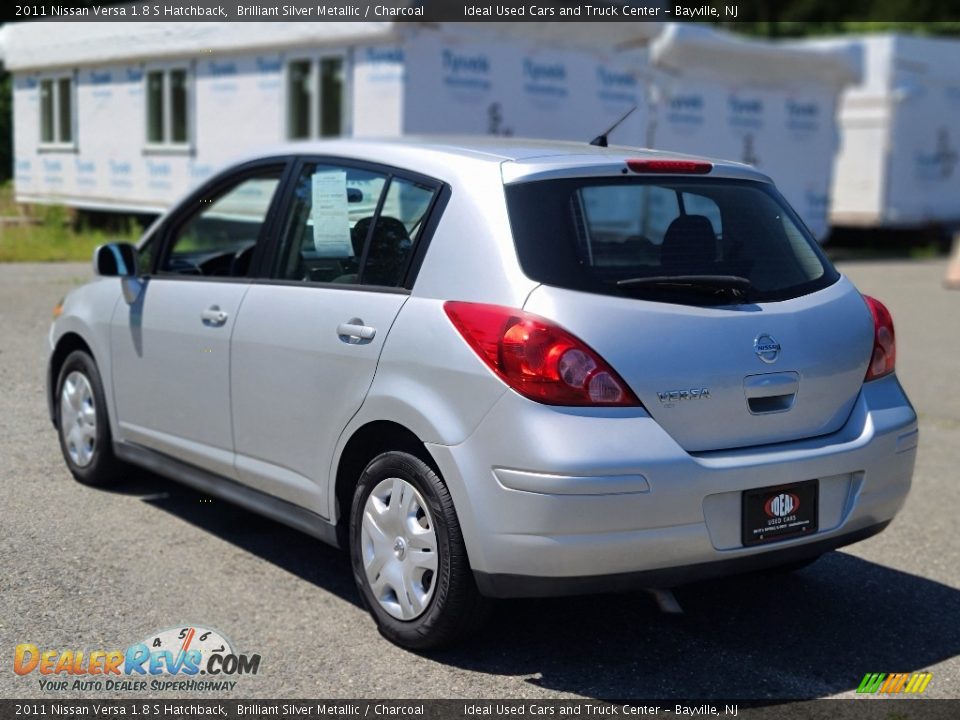 2011 Nissan Versa 1.8 S Hatchback Brilliant Silver Metallic / Charcoal Photo #3