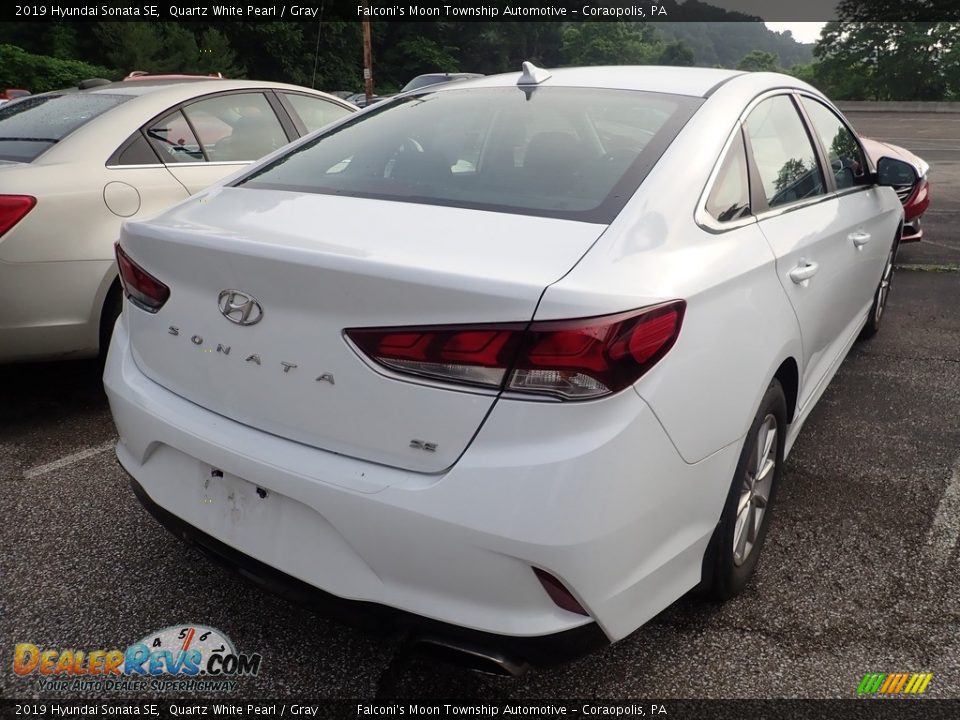 2019 Hyundai Sonata SE Quartz White Pearl / Gray Photo #4