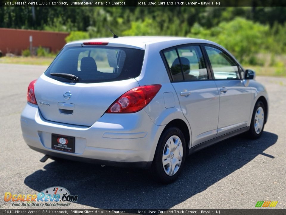 2011 Nissan Versa 1.8 S Hatchback Brilliant Silver Metallic / Charcoal Photo #5