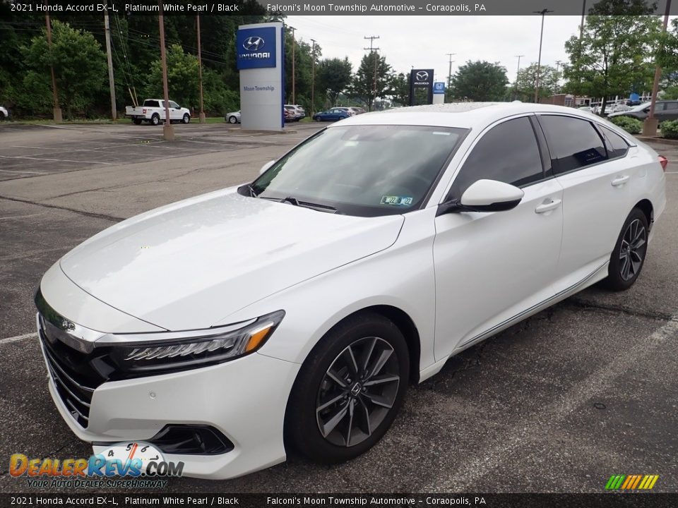 2021 Honda Accord EX-L Platinum White Pearl / Black Photo #1