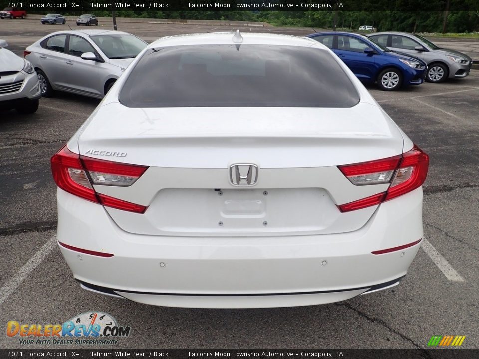 2021 Honda Accord EX-L Platinum White Pearl / Black Photo #3
