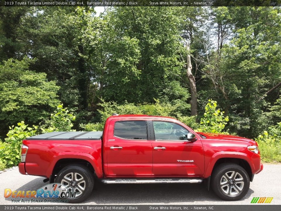 2019 Toyota Tacoma Limited Double Cab 4x4 Barcelona Red Metallic / Black Photo #6