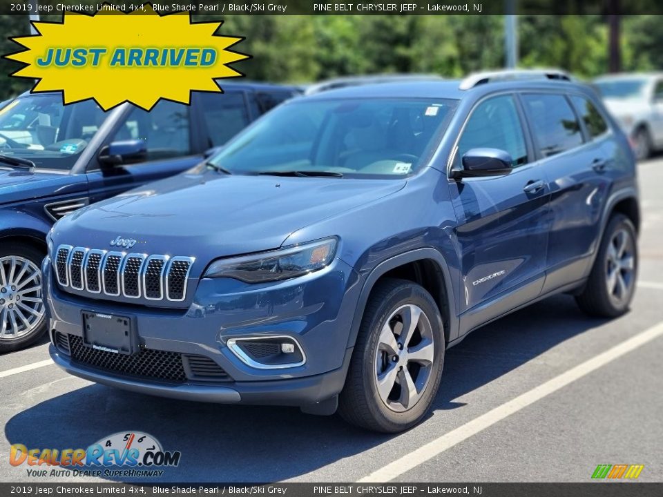 2019 Jeep Cherokee Limited 4x4 Blue Shade Pearl / Black/Ski Grey Photo #1