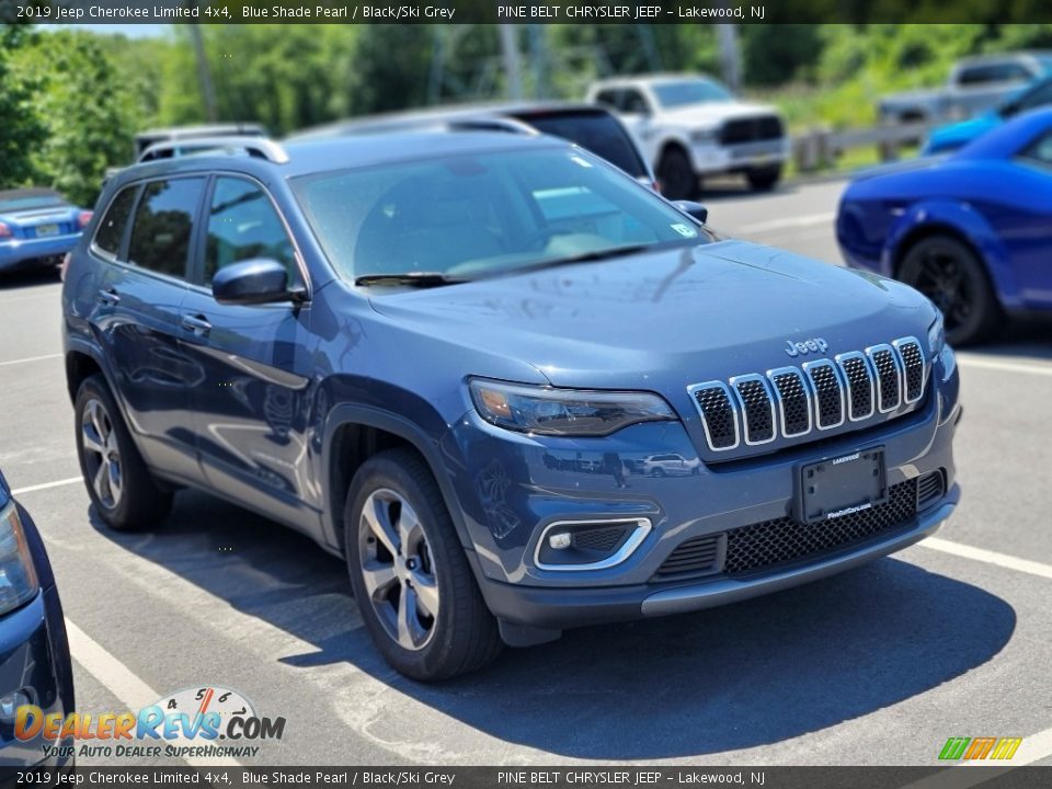 2019 Jeep Cherokee Limited 4x4 Blue Shade Pearl / Black/Ski Grey Photo #3