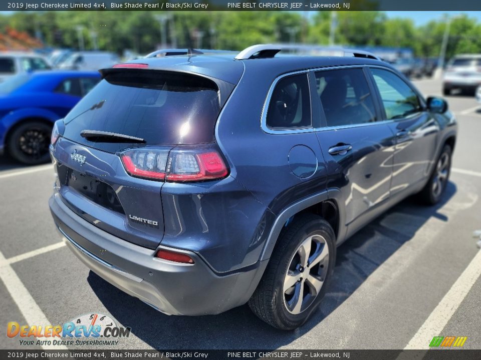 2019 Jeep Cherokee Limited 4x4 Blue Shade Pearl / Black/Ski Grey Photo #5