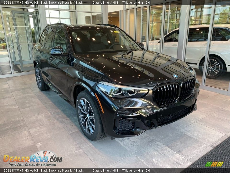 2022 BMW X5 xDrive40i Black Sapphire Metallic / Black Photo #1