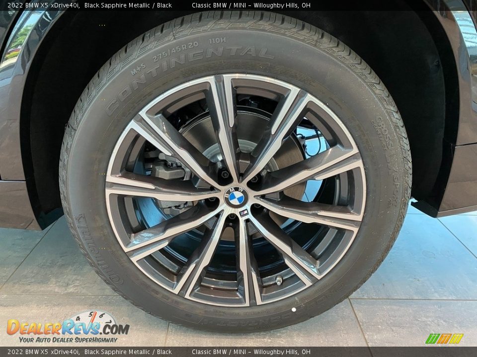 2022 BMW X5 xDrive40i Black Sapphire Metallic / Black Photo #3