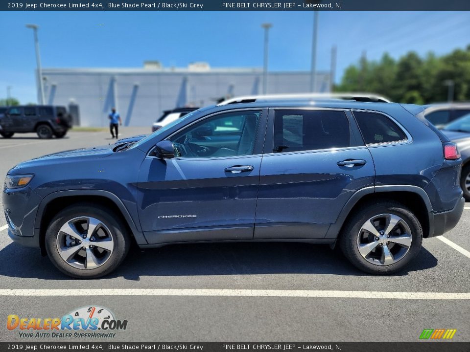 2019 Jeep Cherokee Limited 4x4 Blue Shade Pearl / Black/Ski Grey Photo #8