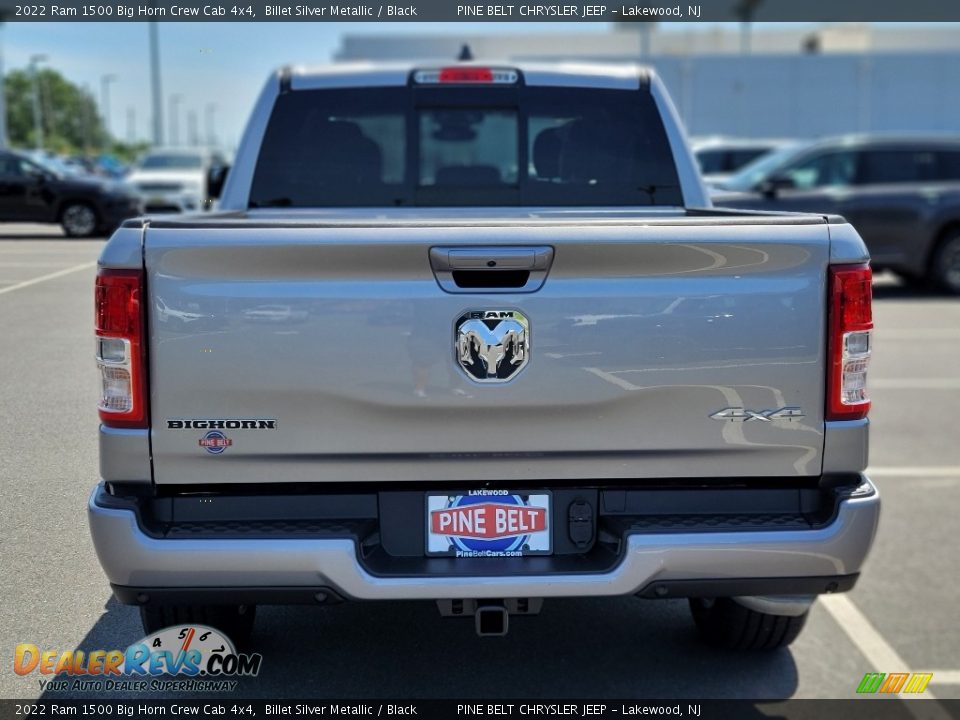 2022 Ram 1500 Big Horn Crew Cab 4x4 Billet Silver Metallic / Black Photo #7