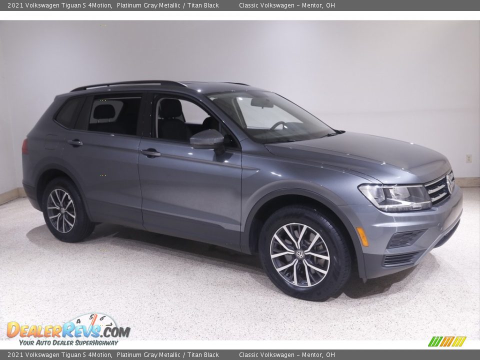 2021 Volkswagen Tiguan S 4Motion Platinum Gray Metallic / Titan Black Photo #1