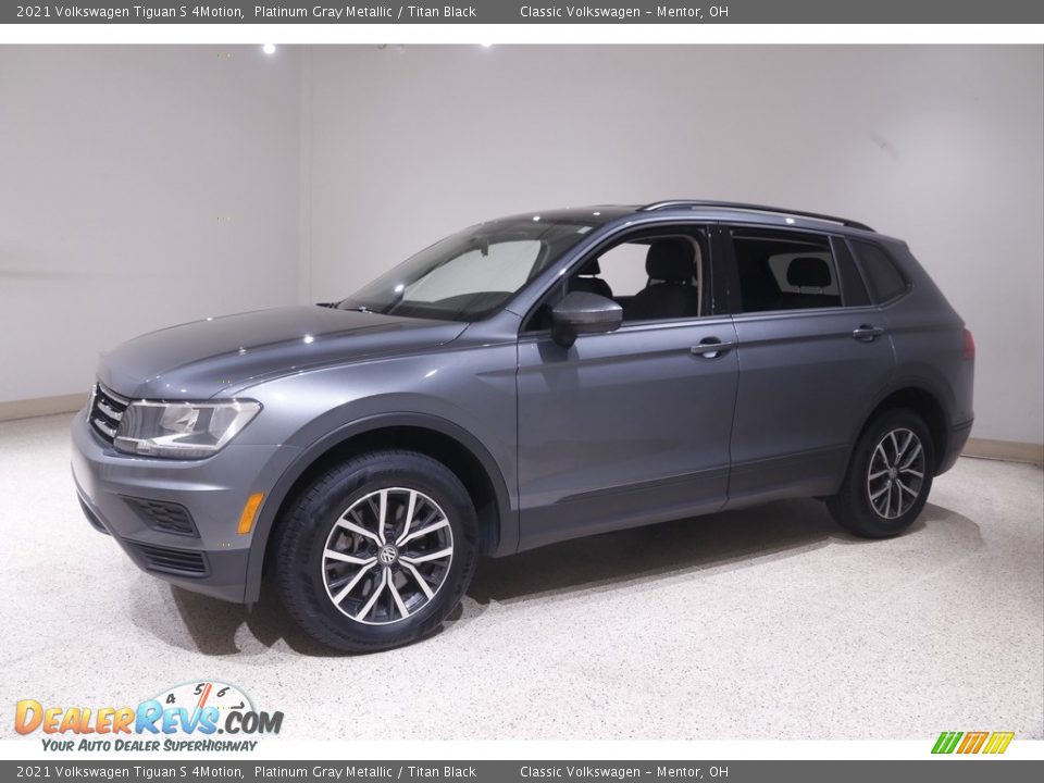 2021 Volkswagen Tiguan S 4Motion Platinum Gray Metallic / Titan Black Photo #3