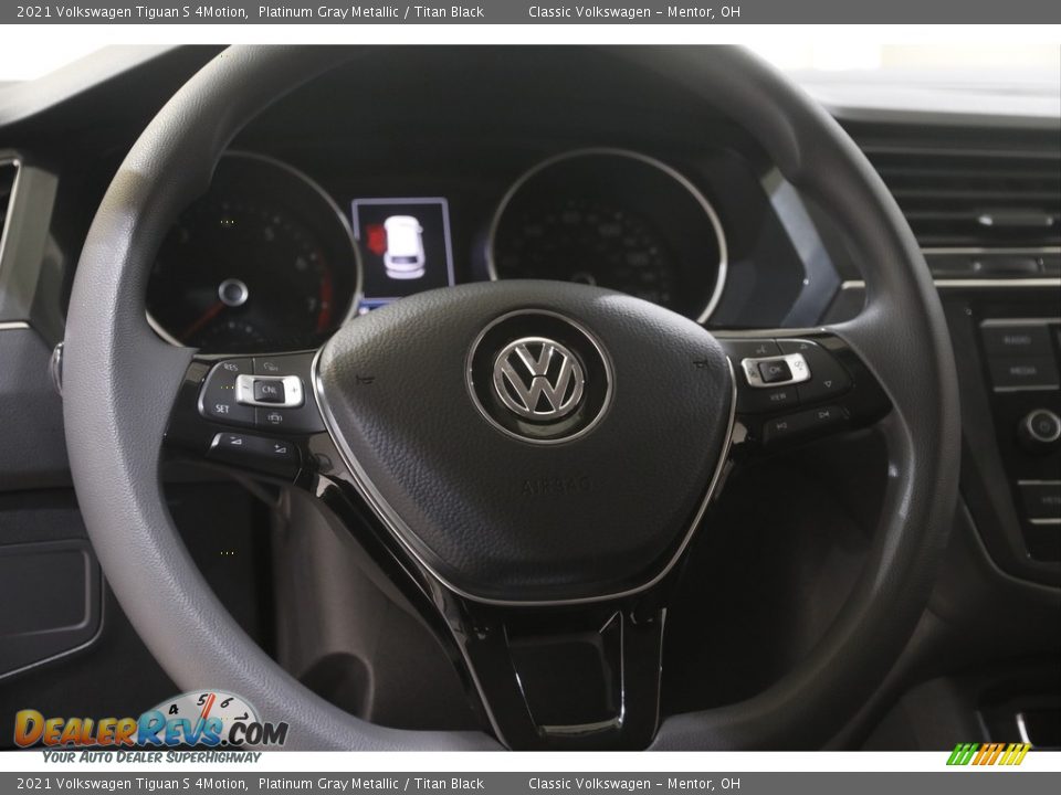 2021 Volkswagen Tiguan S 4Motion Platinum Gray Metallic / Titan Black Photo #7