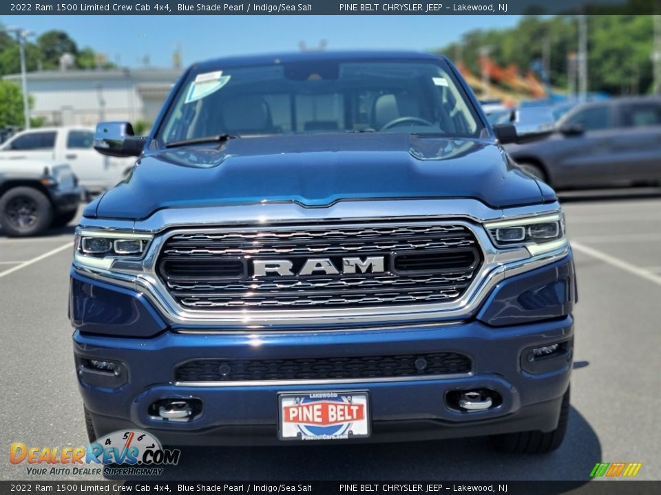 2022 Ram 1500 Limited Crew Cab 4x4 Blue Shade Pearl / Indigo/Sea Salt Photo #3