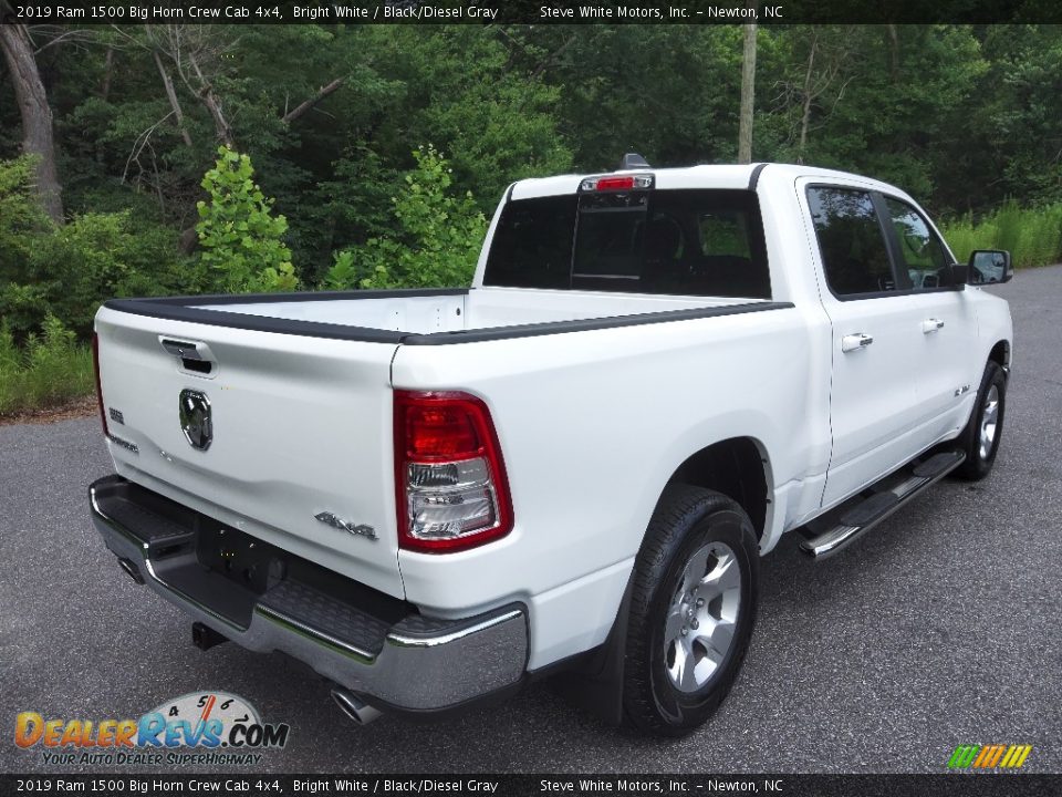 2019 Ram 1500 Big Horn Crew Cab 4x4 Bright White / Black/Diesel Gray Photo #6