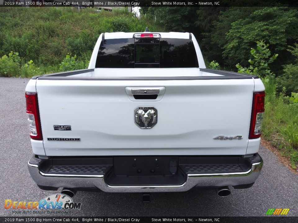 2019 Ram 1500 Big Horn Crew Cab 4x4 Bright White / Black/Diesel Gray Photo #7