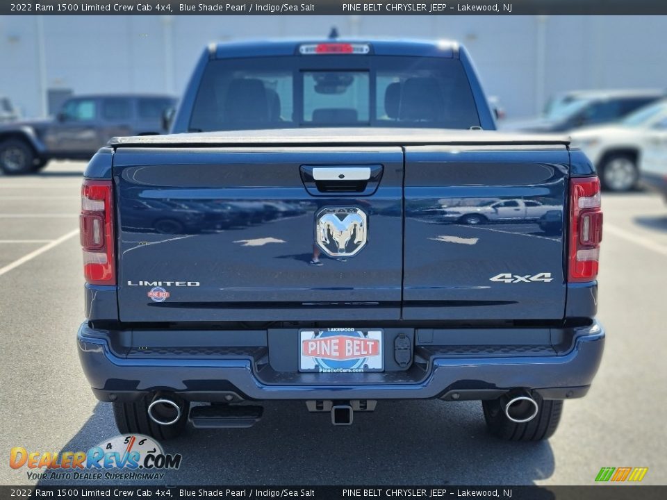 2022 Ram 1500 Limited Crew Cab 4x4 Blue Shade Pearl / Indigo/Sea Salt Photo #7