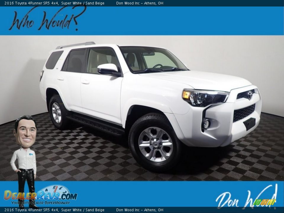 2016 Toyota 4Runner SR5 4x4 Super White / Sand Beige Photo #1