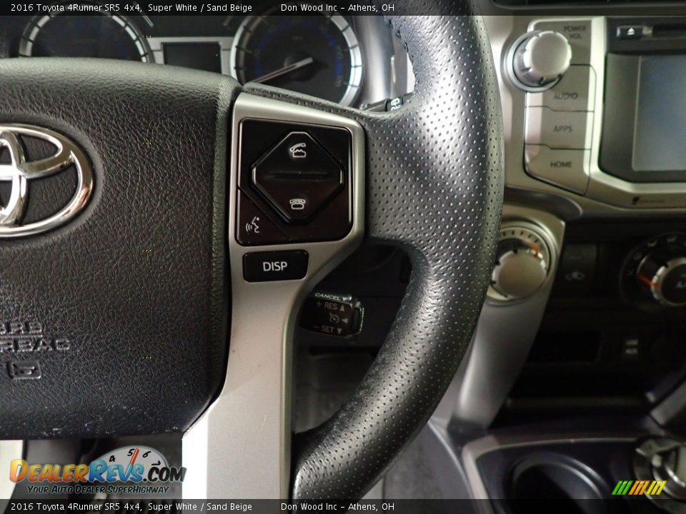 2016 Toyota 4Runner SR5 4x4 Super White / Sand Beige Photo #31