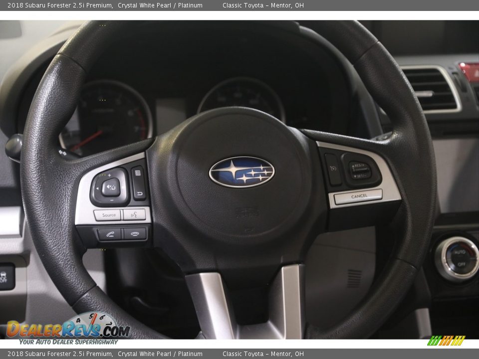 2018 Subaru Forester 2.5i Premium Crystal White Pearl / Platinum Photo #7