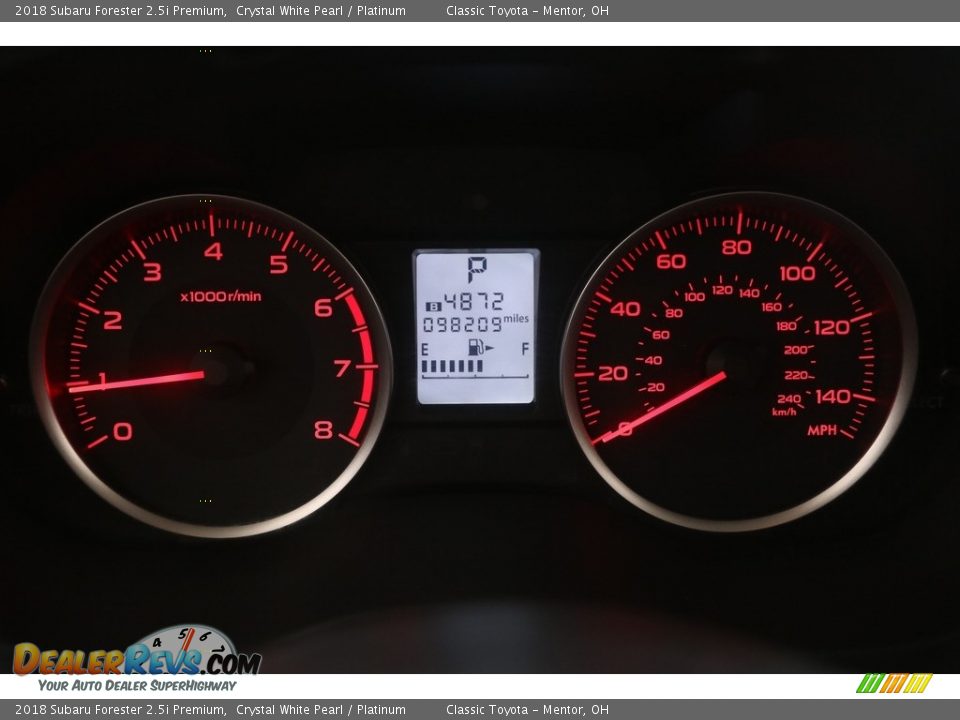 2018 Subaru Forester 2.5i Premium Crystal White Pearl / Platinum Photo #8