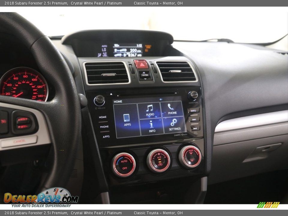 2018 Subaru Forester 2.5i Premium Crystal White Pearl / Platinum Photo #9