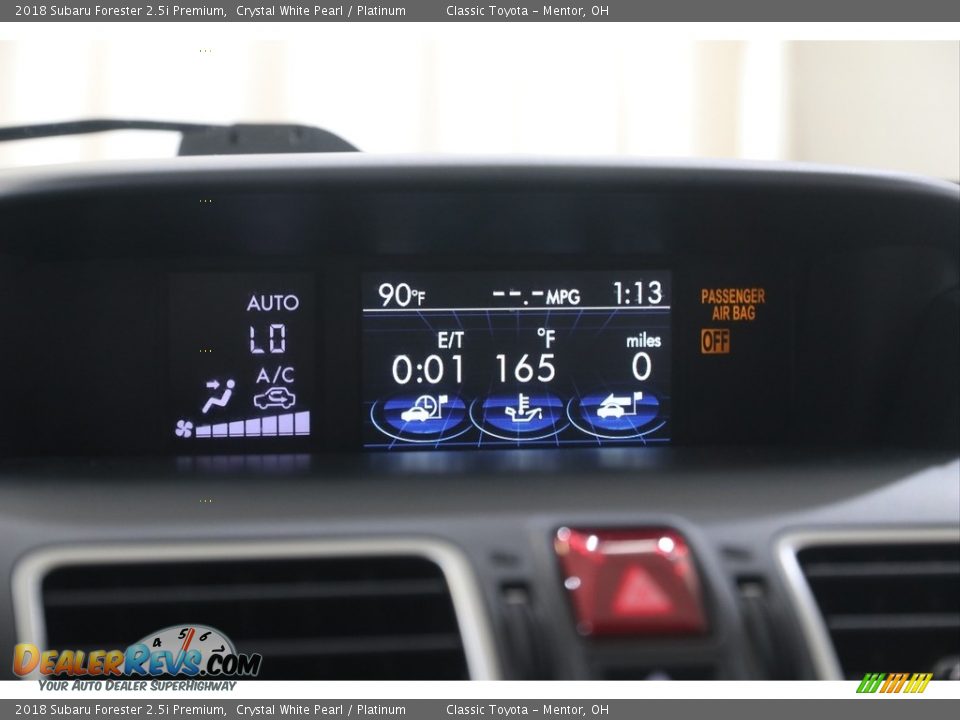 2018 Subaru Forester 2.5i Premium Crystal White Pearl / Platinum Photo #13