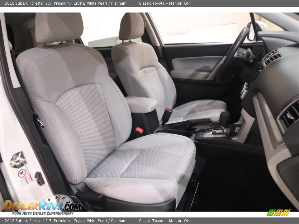 2018 Subaru Forester 2.5i Premium Crystal White Pearl / Platinum Photo #19