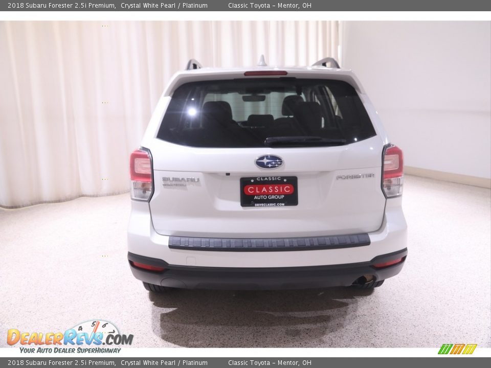 2018 Subaru Forester 2.5i Premium Crystal White Pearl / Platinum Photo #22